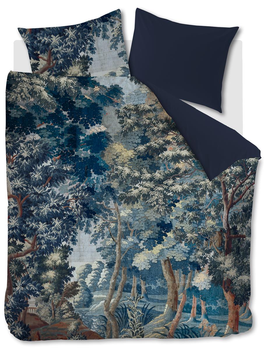 At Home by Beddinghouse From Afar - Blue - 140 x 200/220 cm + 1x 60 x 70 cm dekbedovertrek Blauw van