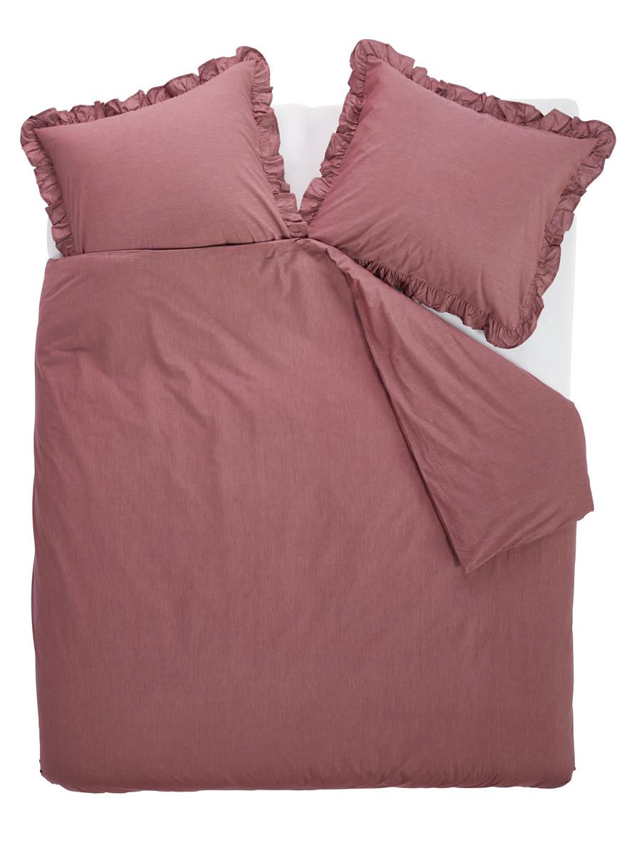 At Home by BeddingHouse Flamboyant - Dekbedovertrek - Lits-jumeaux - 240 x 200/220 cm - Donker roze