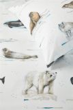 Beddinghouse Kids Polar Animals Dekbedovertrek - Grijs Dekbedovertrek kopen