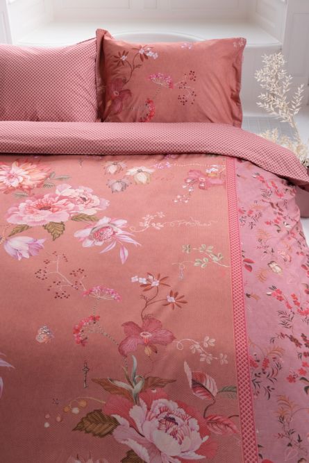 Pip Studio Tokyo Bouquet Dekbedovertrek - Roze Dekbedovertrek kopen