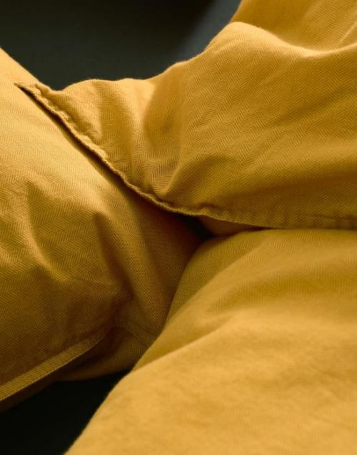 Marc O'Polo Senja Golden yellow dekbedovertrek kopen
